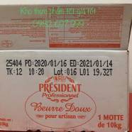 Bơ President thùng 10kg - Pháp